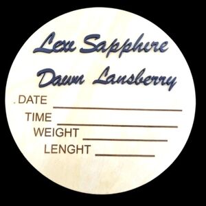 Personalized Birth Announcement Wooden Plaque